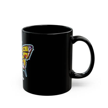 Colorful Butterfly Black Mug – Inspirational Ceramic Coffee Cup, Artistic Gift for Nature Lovers & Home Décor