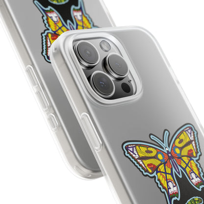 Colorful Butterfly Flexi Case – Soft Artistic Phone Cover, Eco-Friendly, Slim Shock-Absorbing Design