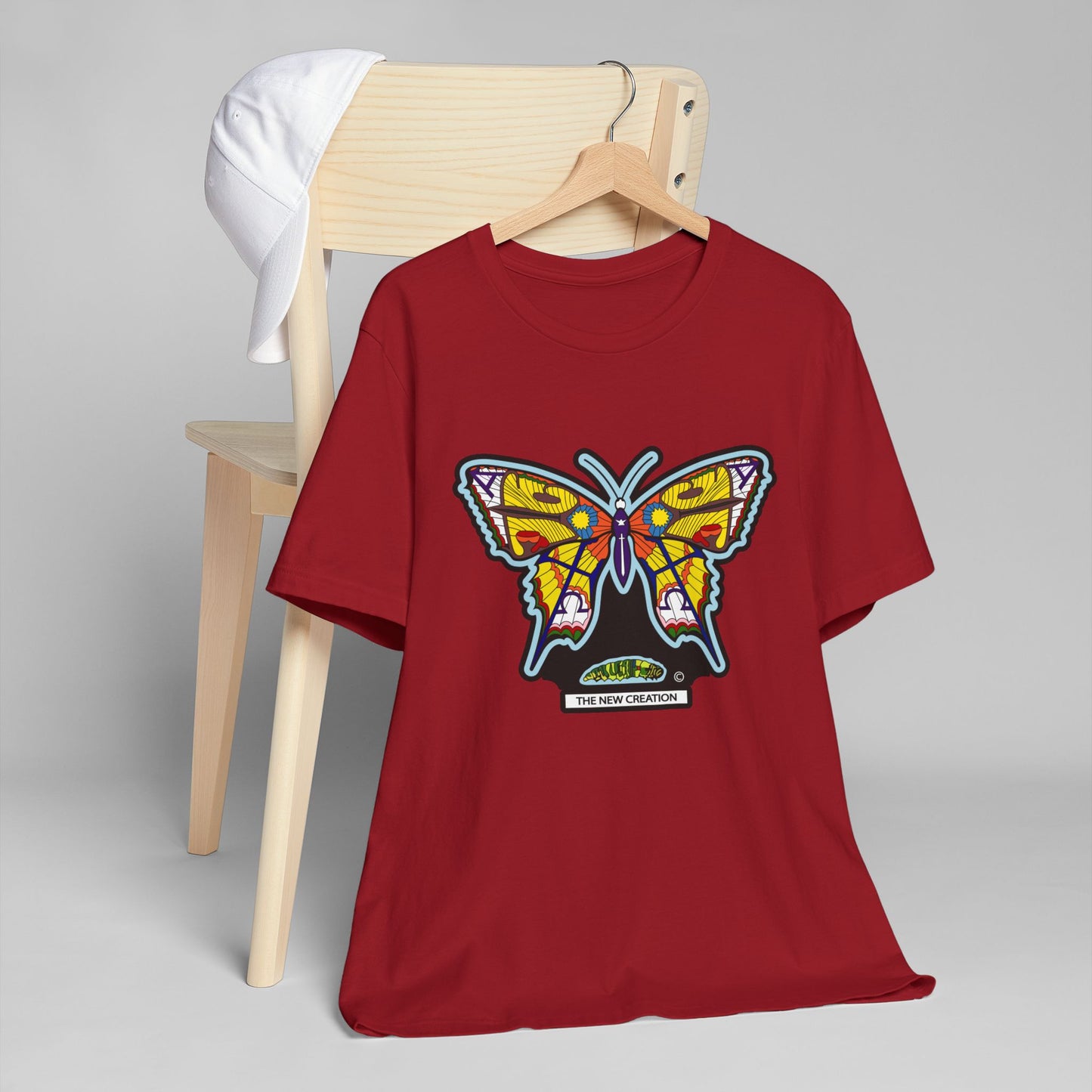 Vibrant Butterfly T-Shirt, Women Graphic Tee