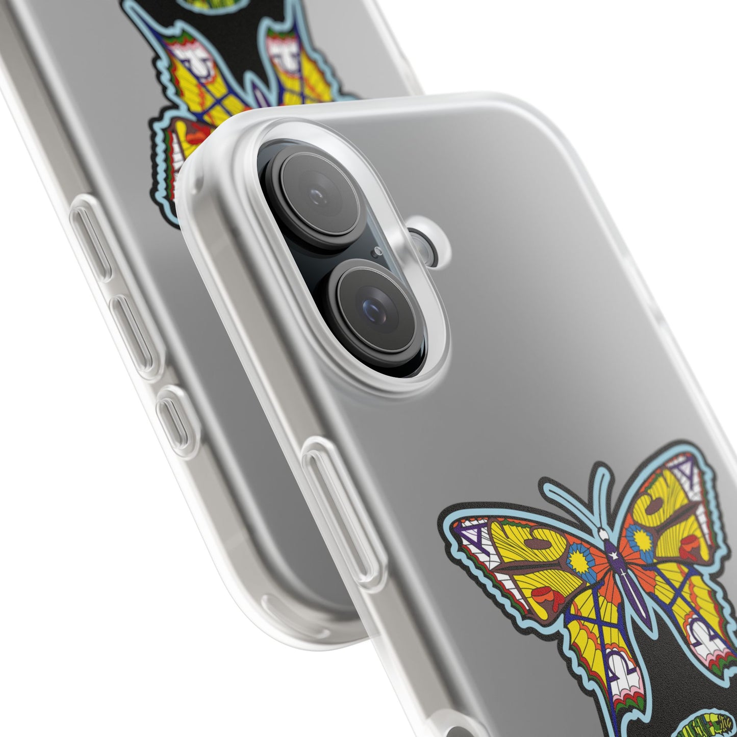 Colorful Butterfly Flexi Case – Soft Artistic Phone Cover, Eco-Friendly, Slim Shock-Absorbing Design