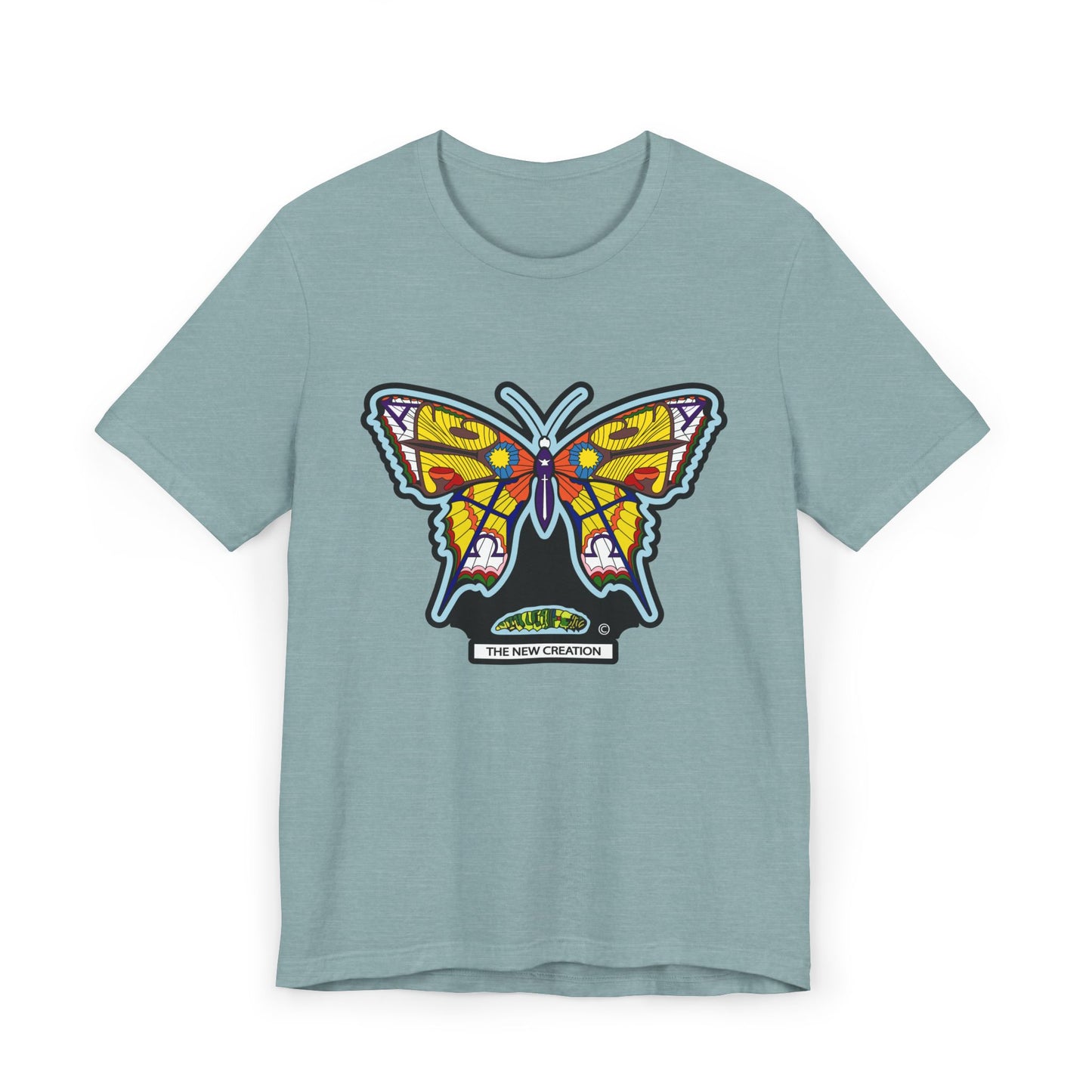 Vibrant Butterfly T-Shirt, Women Graphic Tee