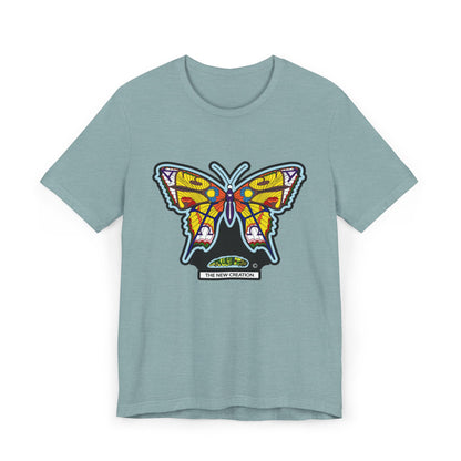 Vibrant Butterfly T-Shirt, Women Graphic Tee