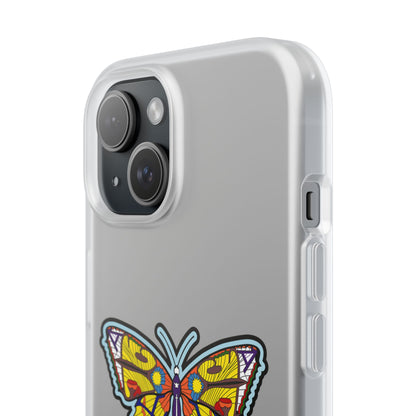 Colorful Butterfly Flexi Case – Soft Artistic Phone Cover, Eco-Friendly, Slim Shock-Absorbing Design