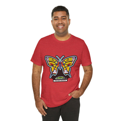 Colorful Butterfly Graphic Tee, Men's