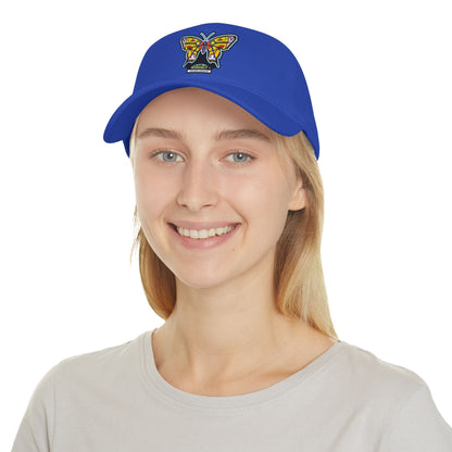 Bright Butterfly Baseball Cap – Low Profile Cotton Hat with Embroidered Symbolic Art