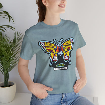 Vibrant Butterfly T-Shirt, Women Graphic Tee