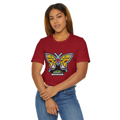Vibrant Butterfly T-Shirt, Women Graphic Tee
