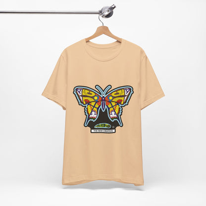 Colorful Butterfly Graphic Tee, Men's