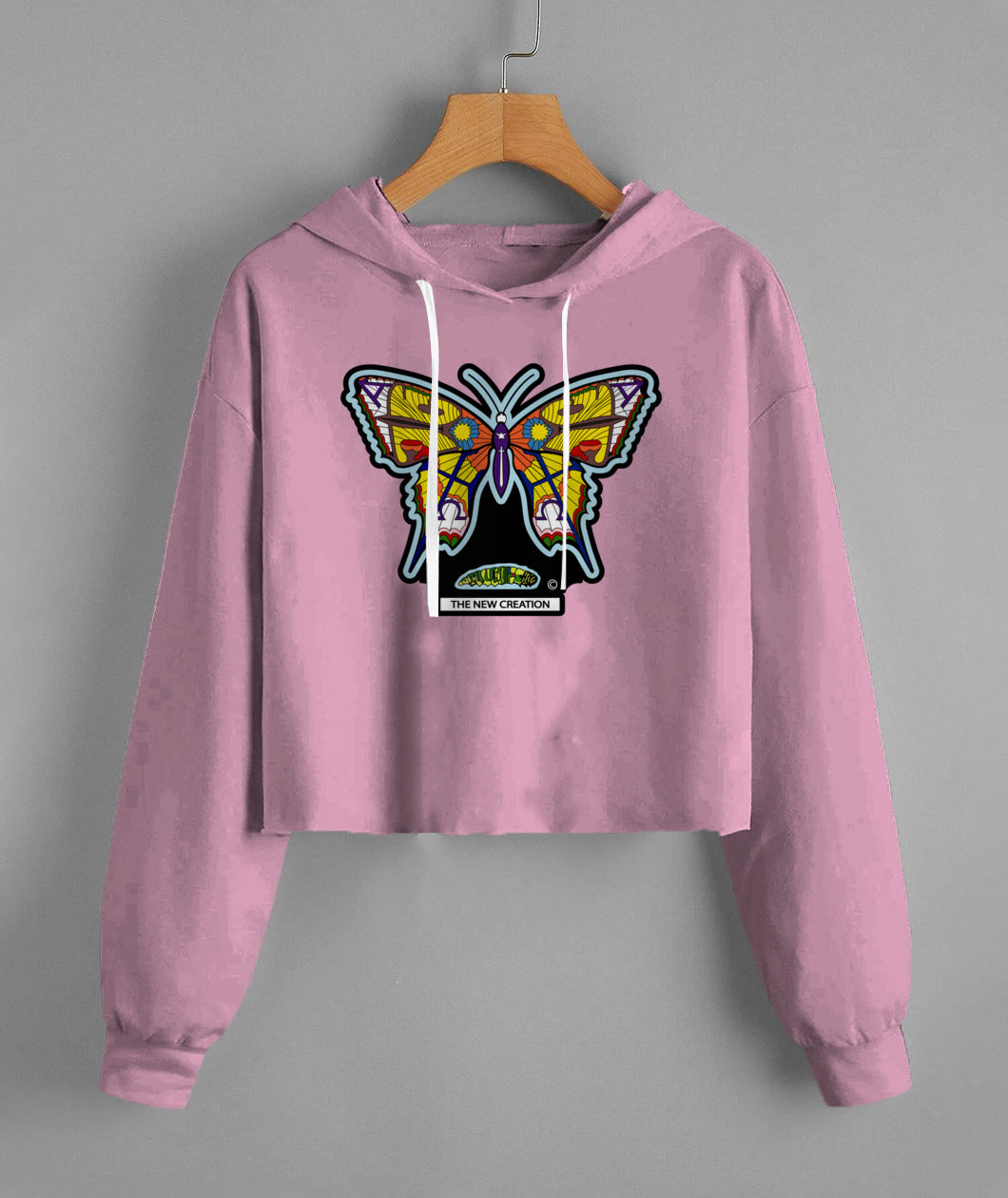 Lady'S Cropped Hoodie | Independent Trading Co. AFX64CRP