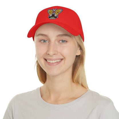 Bright Butterfly Baseball Cap – Low Profile Cotton Hat with Embroidered Symbolic Art