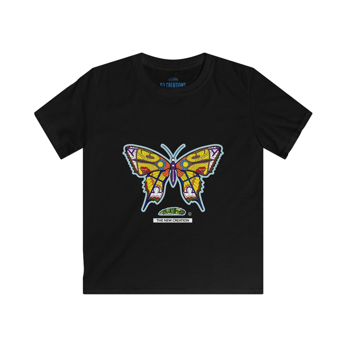 Colorful Butterfly Kids T-Shirt – Soft Cotton Tee for Playful Expression & Symbolic Style