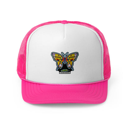 Butterfly Snapback Hat – Flat Bill Cap with Adjustable Fit & Bold Embroidered Patch