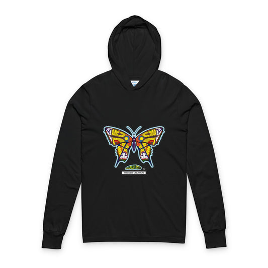 Butterfly Graphic Unisex Hoodie - Stylish Long Sleeve Tee for Nature Lovers, Outdoor Activities, Gifts for Her, Casual Wear