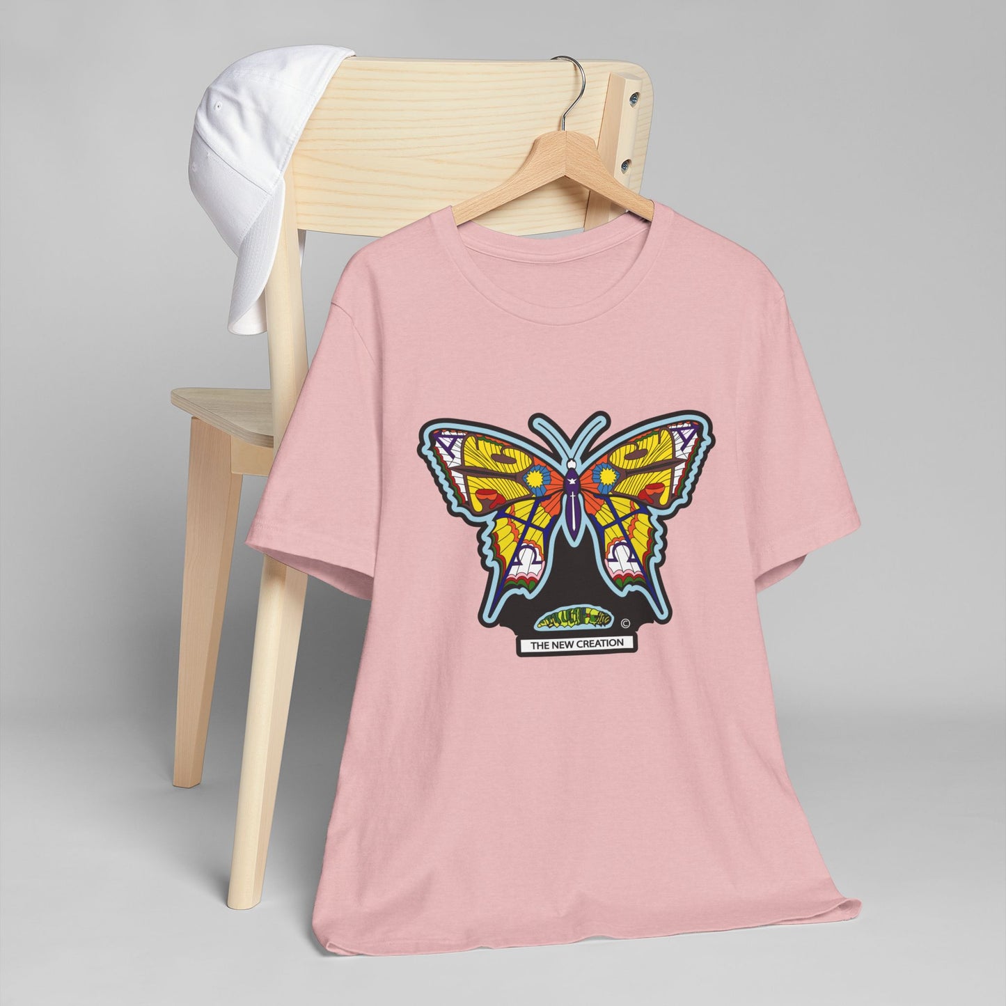 Vibrant Butterfly T-Shirt, Women Graphic Tee
