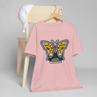 Vibrant Butterfly T-Shirt, Women Graphic Tee