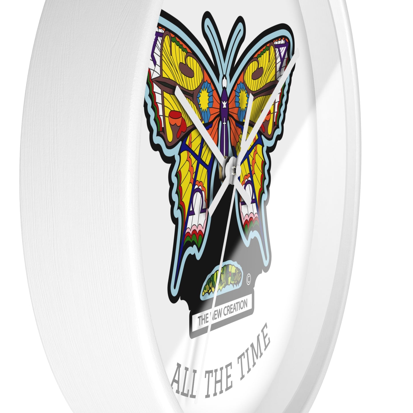 Butterfly Wall Clock – Colorful Symbolic Design with Silent Quartz Movement