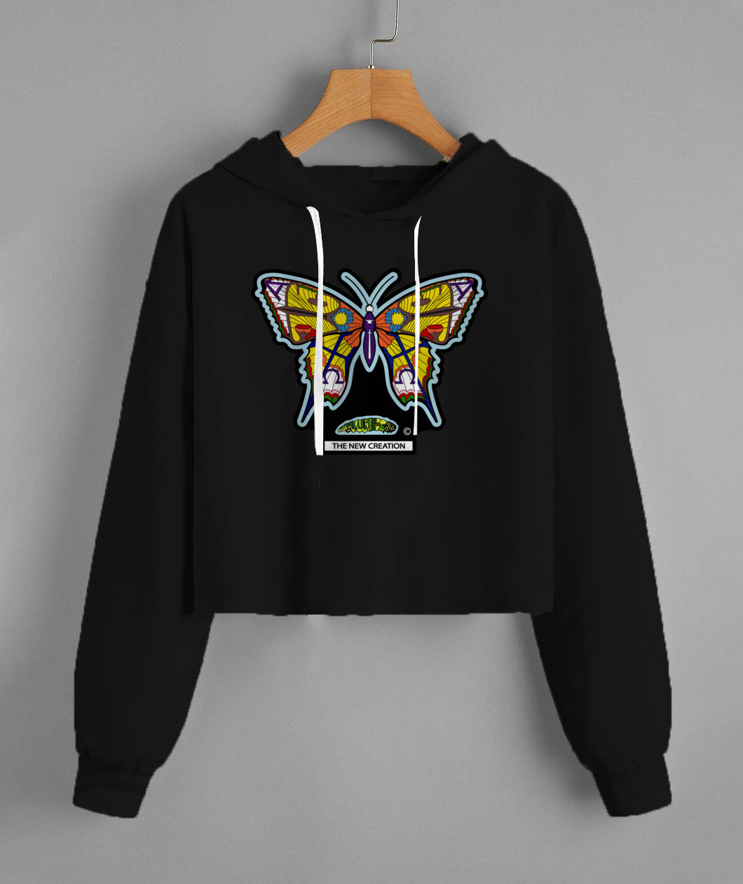 Lady'S Cropped Hoodie | Independent Trading Co. AFX64CRP