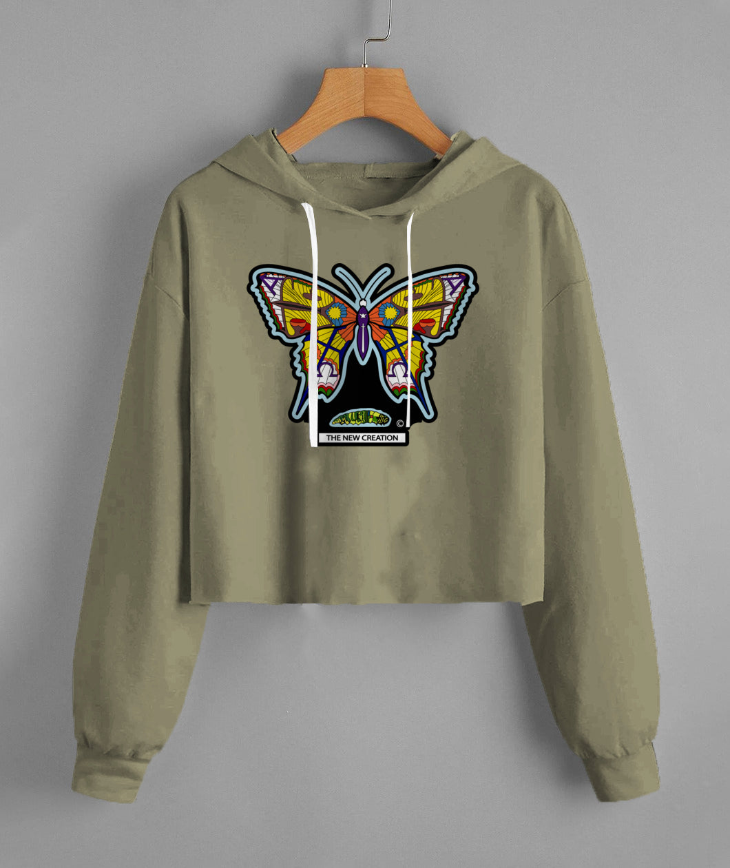 Lady'S Cropped Hoodie | Independent Trading Co. AFX64CRP