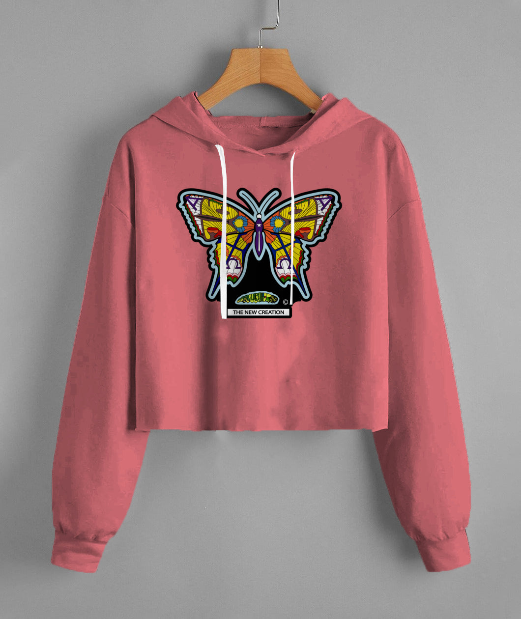 Lady'S Cropped Hoodie | Independent Trading Co. AFX64CRP